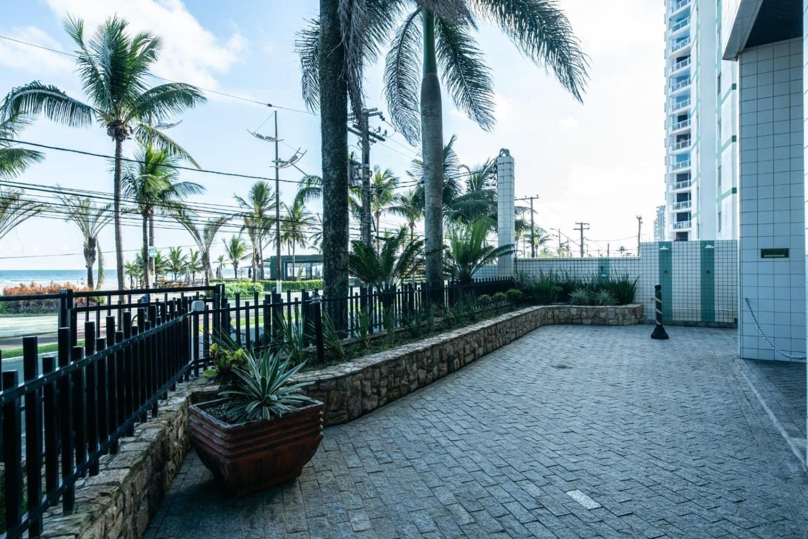 Frente Vista Mar Com Varanda Wi Fi 300Mbps E 10M Da Praia Da Tupi - Estacionamento Gratuito Praia Grande  Buitenkant foto