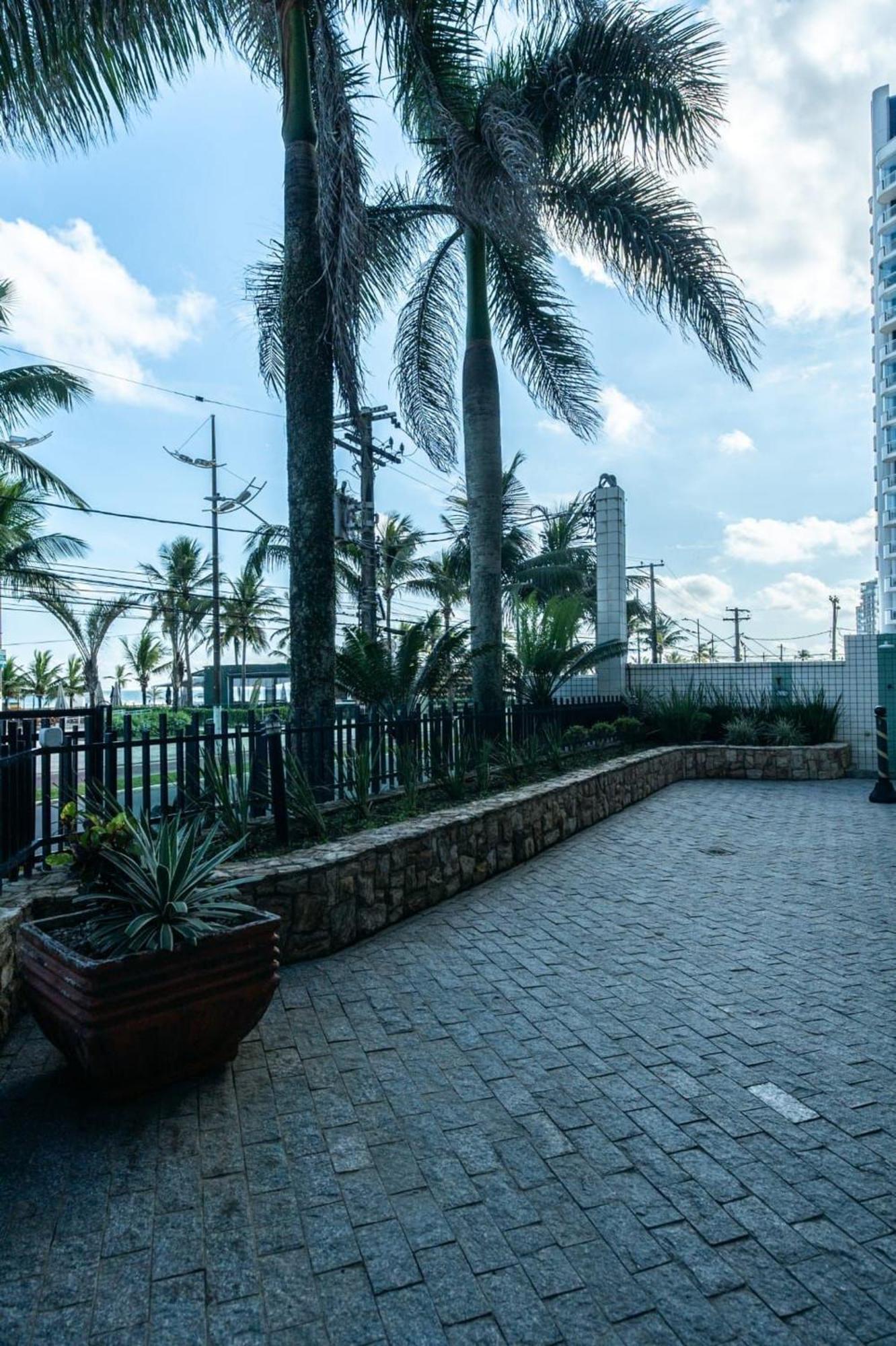 Frente Vista Mar Com Varanda Wi Fi 300Mbps E 10M Da Praia Da Tupi - Estacionamento Gratuito Praia Grande  Buitenkant foto